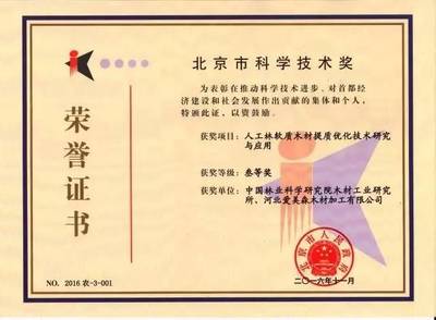 热烈祝贺爱美森荣膺北京市科学技术奖，科技创新引领行业未来